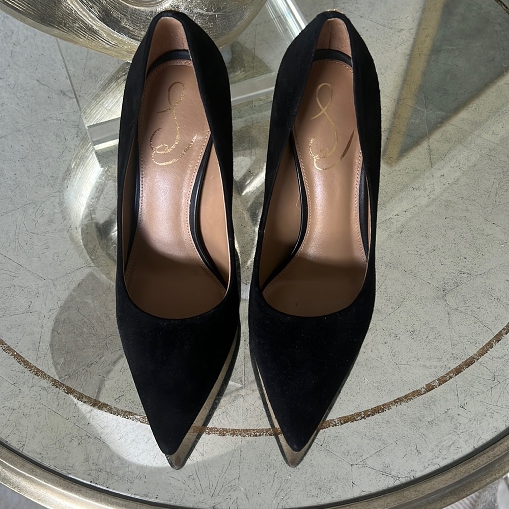 Sam Edelman Black Suede heels 7.5 from Evereve.  Never worn, NWOB